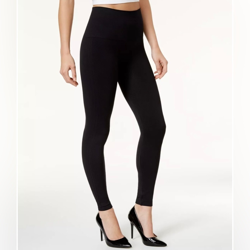 SPANX Look at Me Now High-Waisted Seamless Leggings Black Size M